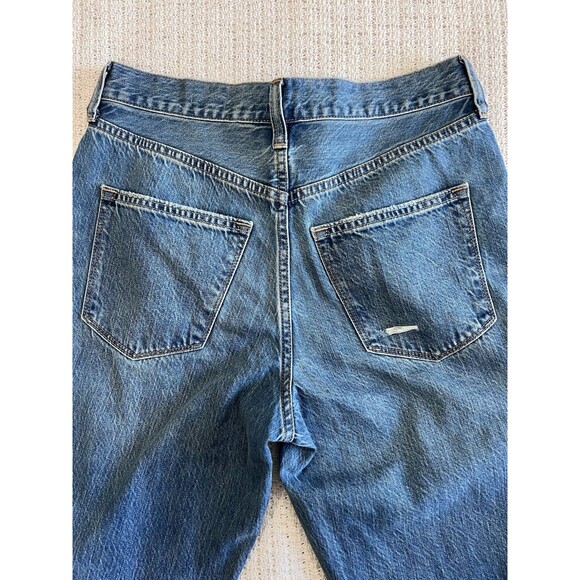 J.Crew Hi Rise Straight Jeans Women's 27 Blue Denim Premium Edition Button Fly a - Picture 3 of 8